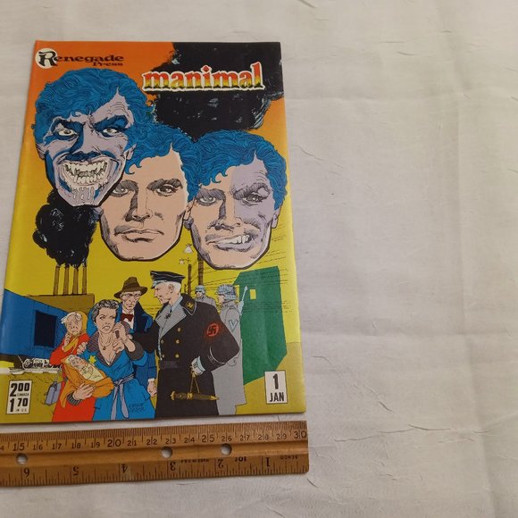Manimal No. 1 1986 by Renegade Press Comic Book - Picture 3 of 10